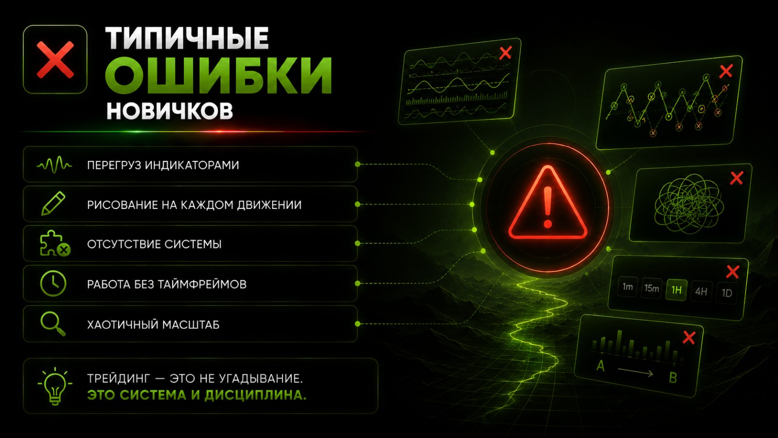 Типичные ошибки новичков в Trading View