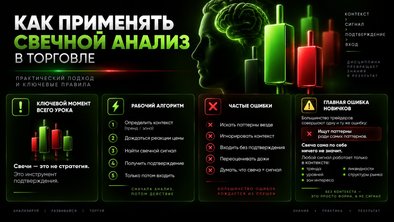 Как применять свечной анализ в торговле