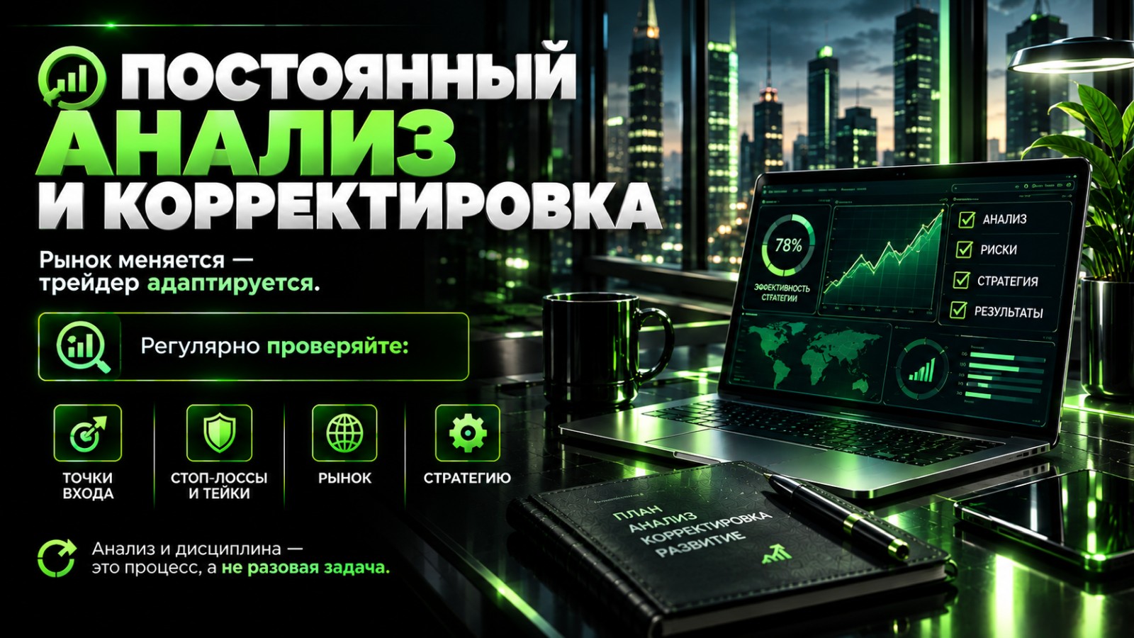 Постоянный анализ и корректировка