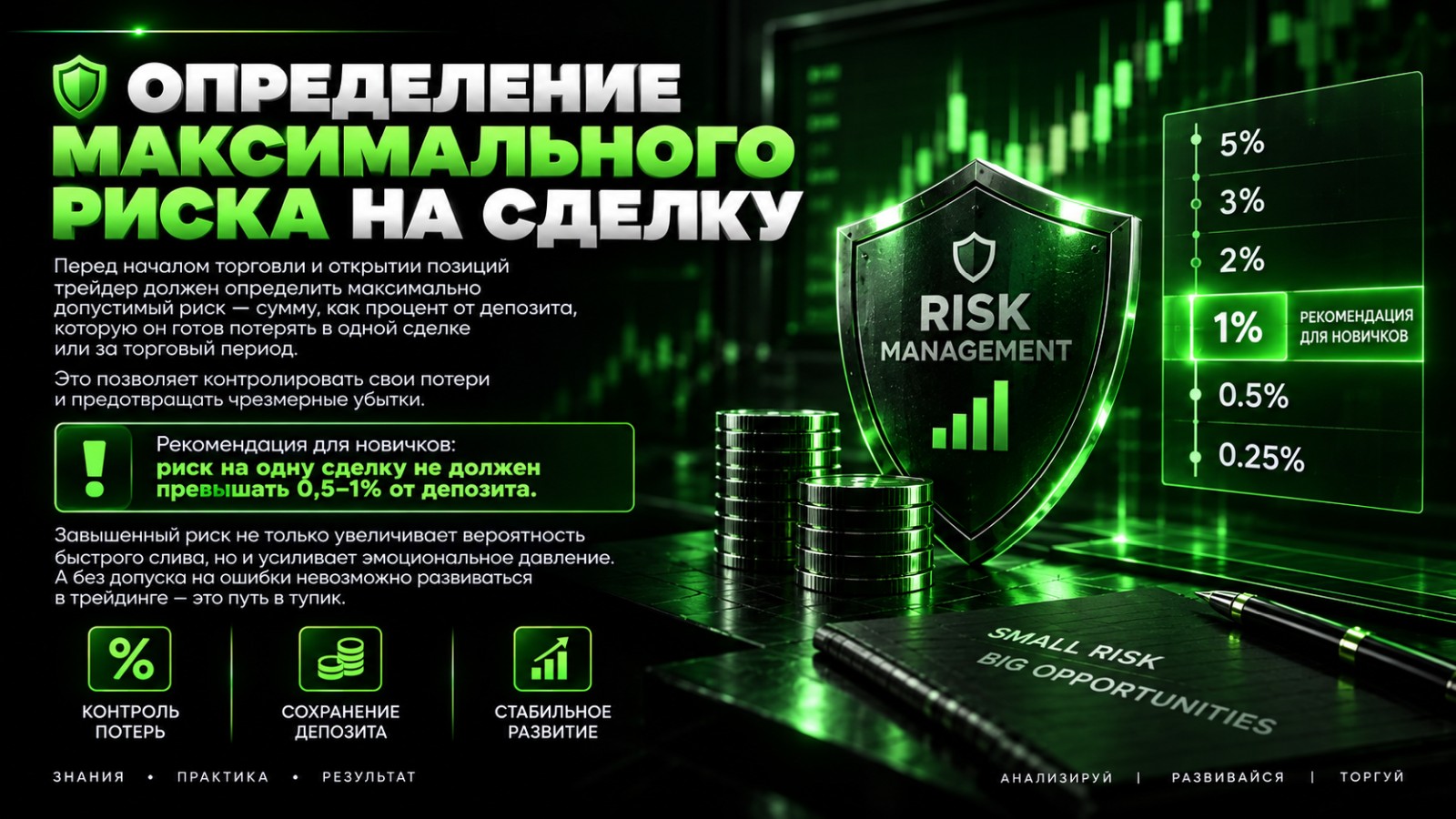Определение максимального риска на сделку