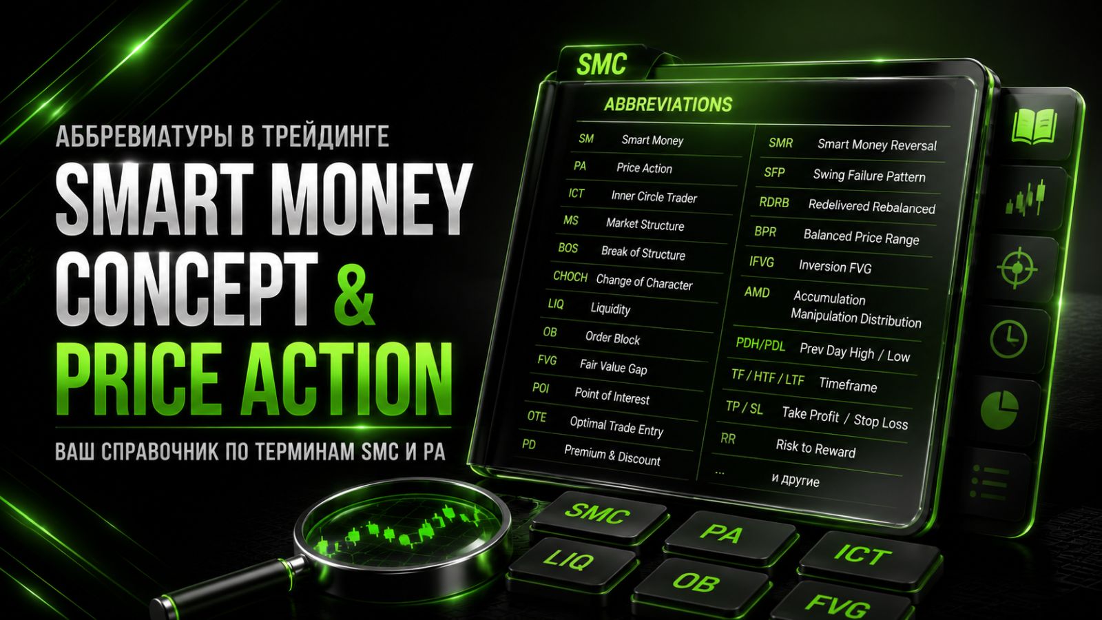 Аббревиатуры в трейдинге Smart Money Concept и Price Action